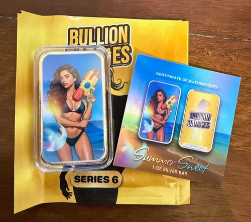 Bullion Baddies Series 6 Summer Sweet Edition Colorized 1 oz Silver Bar-only 400