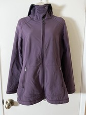 Marmot Lakeside Hooded Fleece Lined Full Zip Jacket Purple Women's SZ S