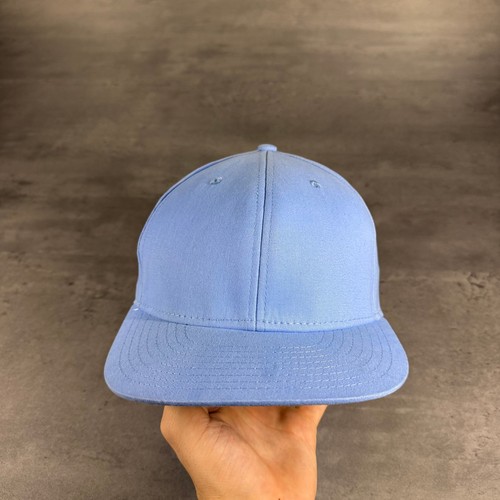 Mens Blue Baseball Cap Flex Fitted Stretch Baby Powder Light Blue Large / XL - Picture 2 of 7