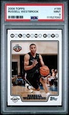 2008 TOPPS #199 RUSSELL WESTBROOK ROOKIE RC PSA 9