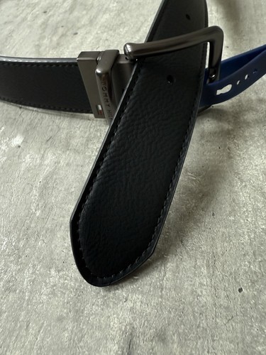 Tommy Hilfiger Reversible Belt - NWT Mens Small 30-32 Black / Brown - Picture 6 of 7