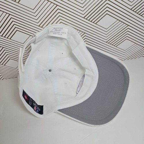 U.S. Kids Golf White Youth Size XS / Small Oval Twill Baseball Hat NEW - Picture 7 of 9