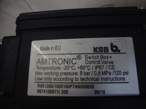 KSB Pneumatische Absperrklappe mit Switch Box+Control Valve(3G6K6XC)+(F05/F07 .. - Bild 2 von 8