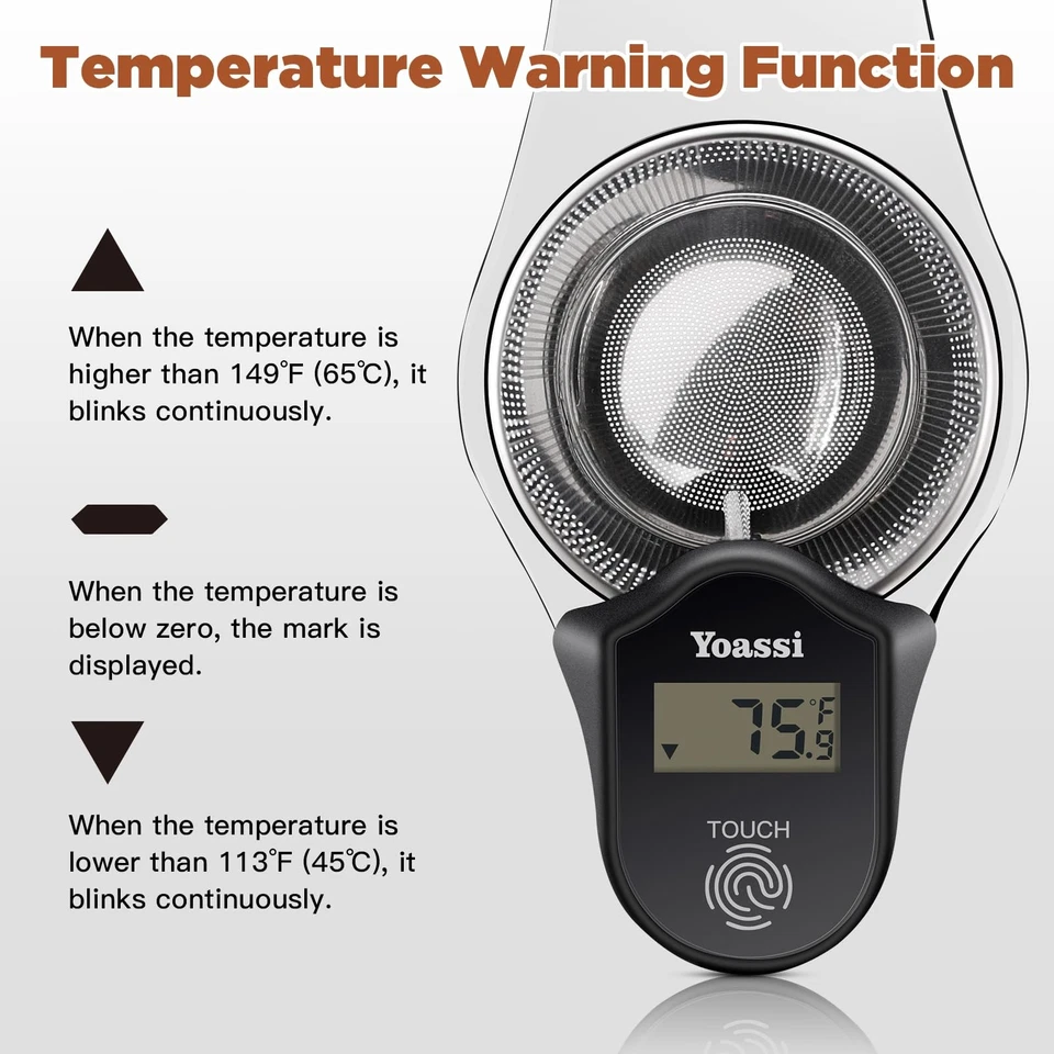 Coladores infusores de té de temperatura control táctil 2025 actualización extra finos 18/8... Foto 3 de 4