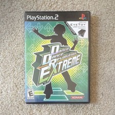 Konami Dance Dance Revolution Extreme PS2 E Music & Dance EyeToy Enhanced NTSC