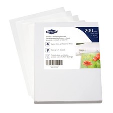 Thermal Laminating Pouches, 3 mil, Clear, 200 Pack, 9x11.5-Inches Letter Size...