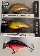 13 Fishing Jabber Jaw 60 SquarebillCrankbait 2'-4' Lot of 3 lures FREE SHIPPING