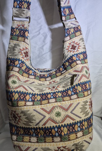 NWT Coton Pose Hippie Crossbody Bag Aztec, Boho Slouch - Bild 9 von 9