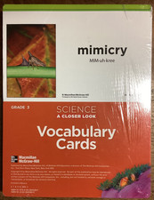 Science, A Closer Look, Grade 3, Science Vocabulary Cards LIKE NEW