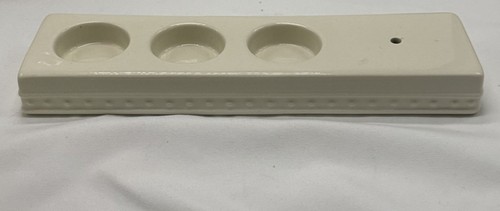 Nora Fleming Tealight Votive Holder Red Label Ceramic 9.75" Triple G5 Dots EUC - Picture 2 of 4