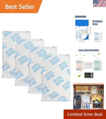 55 Pcs 5 Gram Silica Gel Packs, Transparent Desiccant, Desiccant Packets for ...