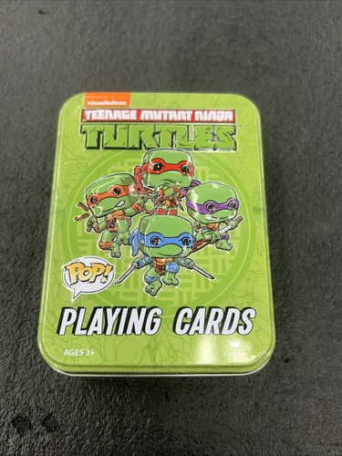 Nickelodeon Teenage Mutant Ninja Turtles POP Playing Cards In Tin Cards Sealed - Picture 1 of 10