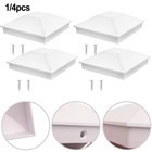 Black Fence Post Cap 4x4 Fits 3 6 by 3 6 Inches Protects Wood Outdoors