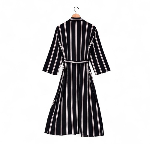 Alice + Olivia x Mason grau schwarz & weiß Wiese Morgenmantel Neu mit Etikett Größe XL - Bild 3 von 4