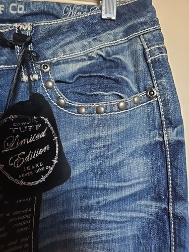 Cowgirl Tuff CO Natural Wing & A Prayer Bootcut Jeans (Size 31X36) NWT MSRP $99 - Bild 12 von 23