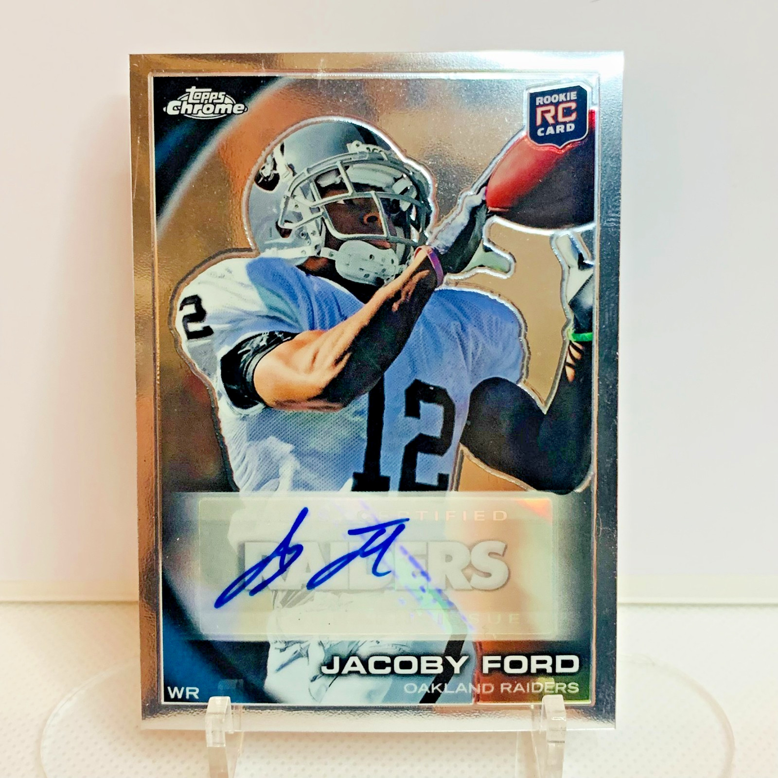 Jacoby Ford Topps Chrome #C148 Autograph