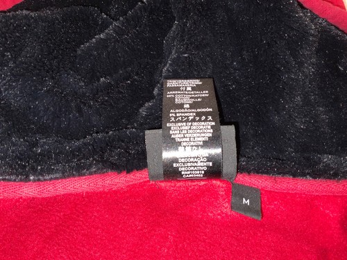 Harley Davidson Gr. M rot Kunstfell Fleece gefüttert Hoodie Full Zip Jacke Taschen - Bild 5 von 8