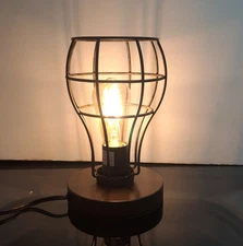 Franklin Iron Works Oldham 9-½" High Industrial Accent Table Lamp