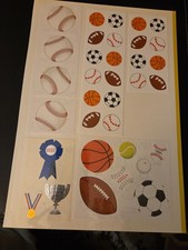 Mrs. Grossman's Sports Themed Sticker Lot