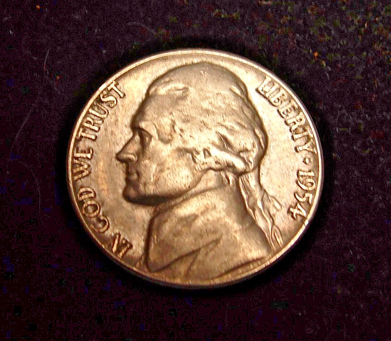 1954 D Jefferson Nickel