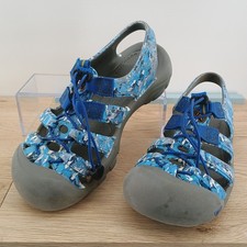 KEEN Newport H2 Blue Camo Youth Boys Sandals Size 5 Waterproof Outdoor Walking