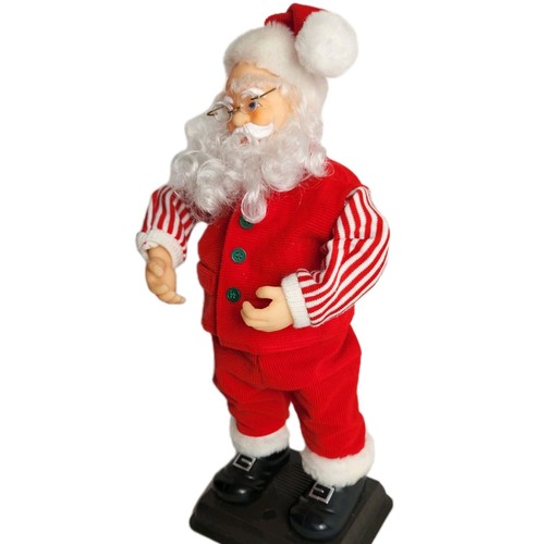 Columpio Electrónico Papá Noel Animado Baile De Colección 1999 16" Alto LEER - Imagen 10 de 18