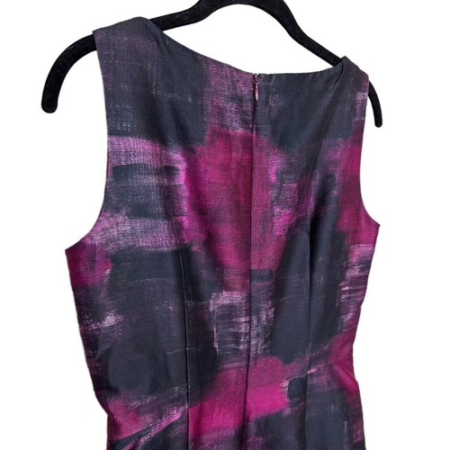 MaxMara Pink Silk Blend Abstract Floral Print Sheath Dress size 6 - Picture 5 of 11
