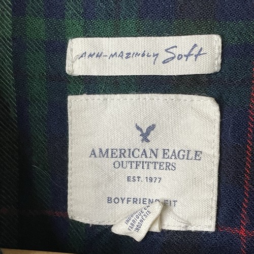 Abercrombie & Fitch Ahhhmazingly Soft ButtonUp Plaid Flannel Boyfriend Fit Sz M - Picture 6 of 12