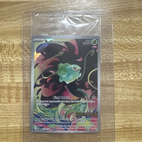 Pokemon Bulbasaur 133/132 Pokemon TCG Mega Evolution Stamped Promo SEALED
