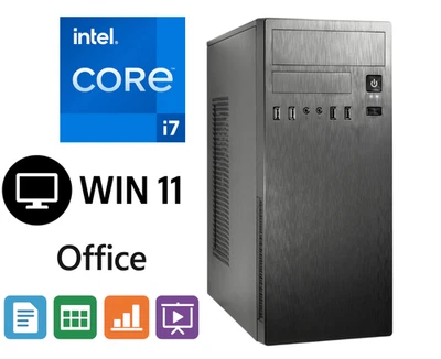 INTEL + MSI ETC. VERBAUT Windows 11 Business PC Intel i7 4x 4,00GHz 64GB DDR4 RAM 4TB SSD Computer Office