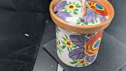 Lusterware Condiment Set Hand Painted Cherry Blossom - Picture 9 of 16