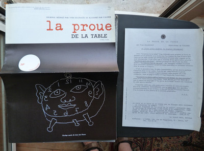 LA PROUE DE LA TABLE YVES ELLEOUET ill CALDER  numero zéro 1967 SOLEIL NOIR