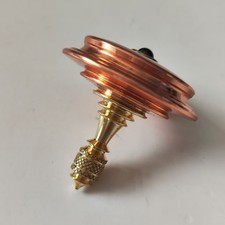 New Copper Brass Hand Twisting Spinning Top Ceramic Bead EDC Fidget Spinner Toy