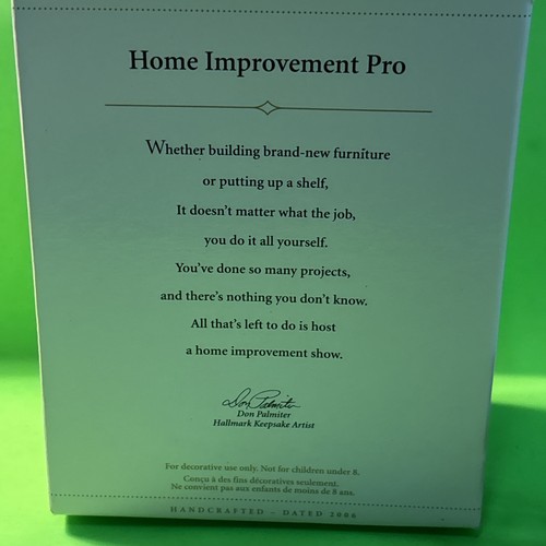 Vintage 2006 Hallmark Andenken "Home Improvement Pro" Weihnachtsschmuck - Bild 6 von 7