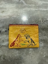 Blue Q Dog/Cat Coin Purse Zipper Pouch Recycled Product