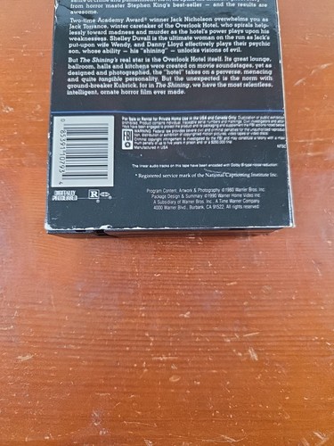 The Shining, 1980 (VHS 1990) Horror, Jack Nicholson, Shelley Duvall -Steven King - Picture 11 of 18
