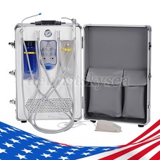 Portable Mobile Dental Delivery Unit Cart Air Compressor Syringe Suction