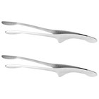 OUNONA 2 Stück 430 Edelstahl Grillklammern Grillzange Lebensmittelklammern