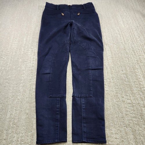 Pantalones Tory Burch para mujer 25 pantalones de montar azul ecuestre elástico espalda de caballo - Imagen 2 de 11