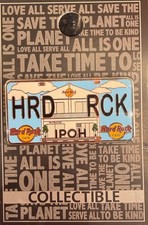 Broche plaque d'immatriculation Hard Rock Cafe Ipoh neuve