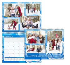 2026 Scrapbook Wall Calendar Spiral-bound - 12 Months Desk  02