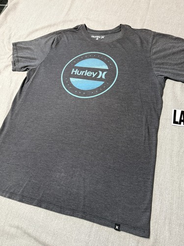 HURLEY -Men's Short Sleeve T-Shirt SIZE L - LARGE - HURLEY - Gray - Logo - Picture 4 of 20