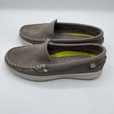 Minnetonka Women's Moccasin Slip On Loafer Shoes Gray Size 6