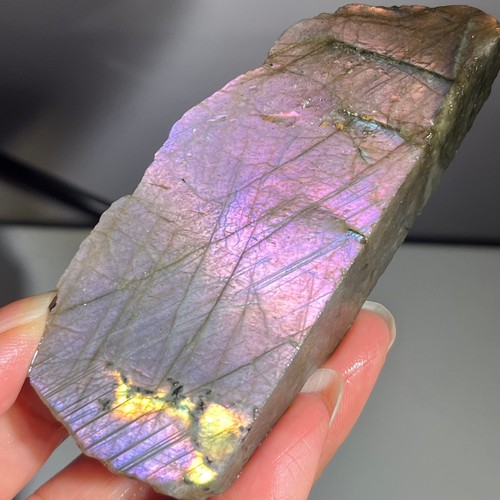 110g Rare Flashy Labradorite Slab Crystal Rough Gemstone Raw Labradorite Rough - Picture 4 of 20