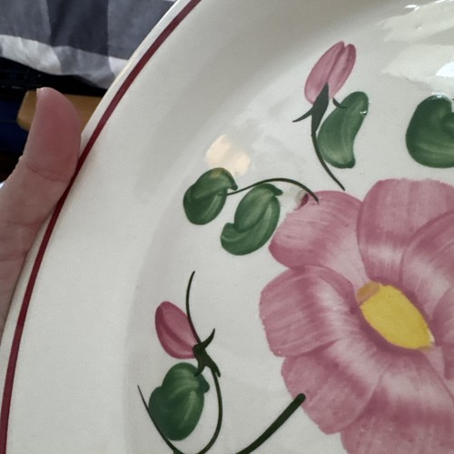 Blue Ridge Southern Potteries Rock Rose 10"Dia Pie Plate - Picture 3 of 4