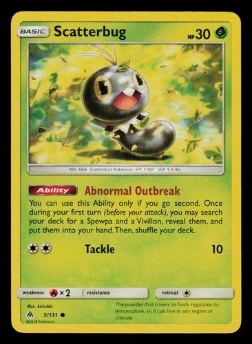Scatterbug (5) 5/131 Common Normal SM - Forbidden Light Grass - Picture 1 of 2