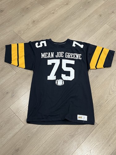 Vintage Russell Athletic Pittsburgh Steelers Mean Joe Greene Shirt Trikot Gr. Large