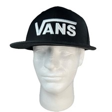 VANS Classic SNAPBACK Cap HAT Unisex One Size Black White NWT