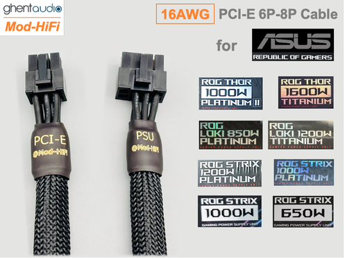 β‘οΈ16AWG PCI-E GPU 6P Cable for ASUS ROG LOKI SFX-L 850W Platinum-π70cm/27 inch - Picture 2 of 6