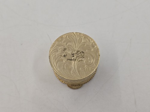 Vintage Gold-Tone Micro Mosaic Ladies Pill Case. Made In Italy - Picture 6 of 9